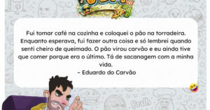 Quando o pão passa do ponto e vira carvão no café da manhã