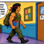 Rambo descobriu que o 7º ano B é mais assustador que qualquer guerra