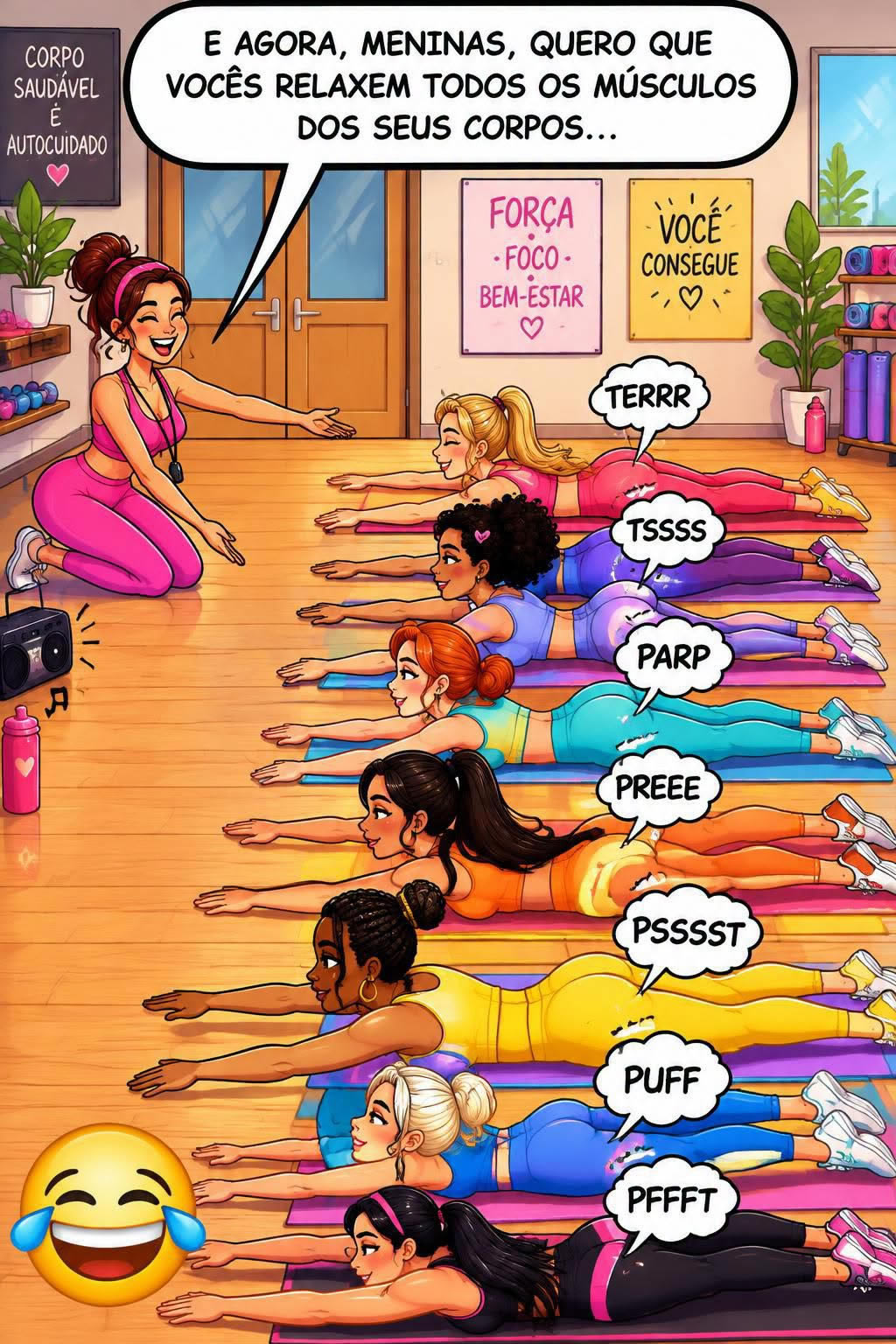A aula de relaxamento que virou uma verdadeira sinfonia de vergonha