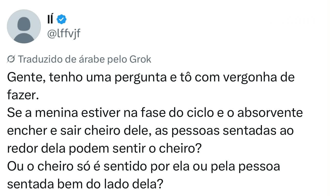 A dúvida sobre absorventes que fez a internet parar para pensar