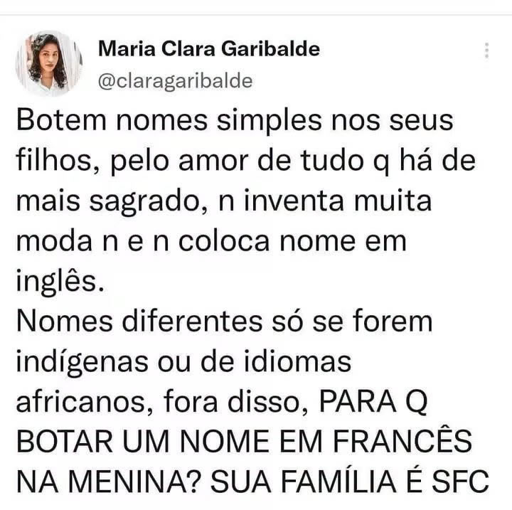 A escolha do nome do filho virou uma discussão que ninguém esperava