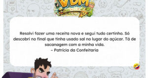 A receita parecia perfeita até o açúcar ser confundido com sal