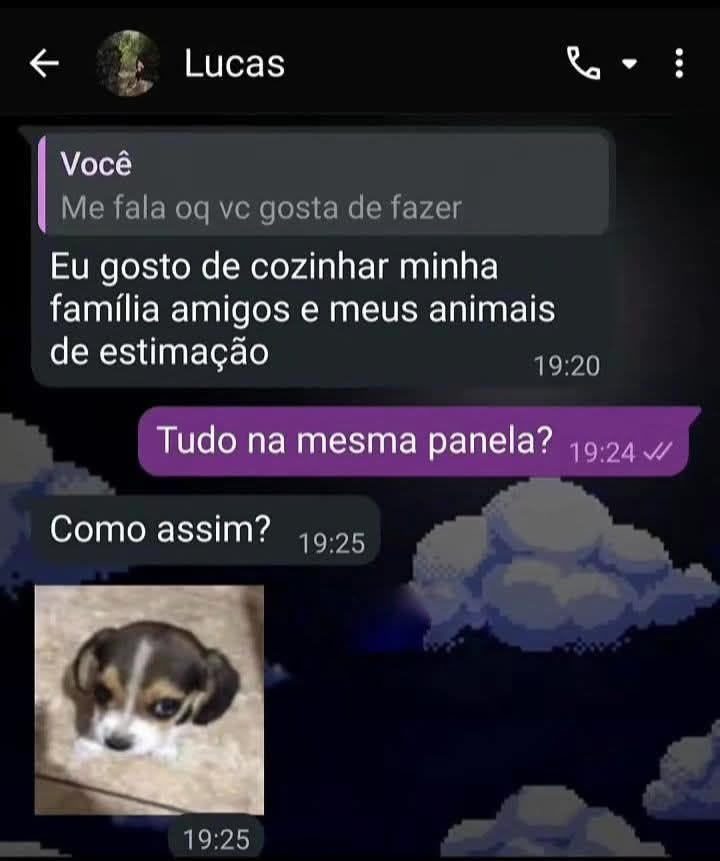 A resposta sobre cozinhar virou uma das cantadas mais sem vergonha da internet