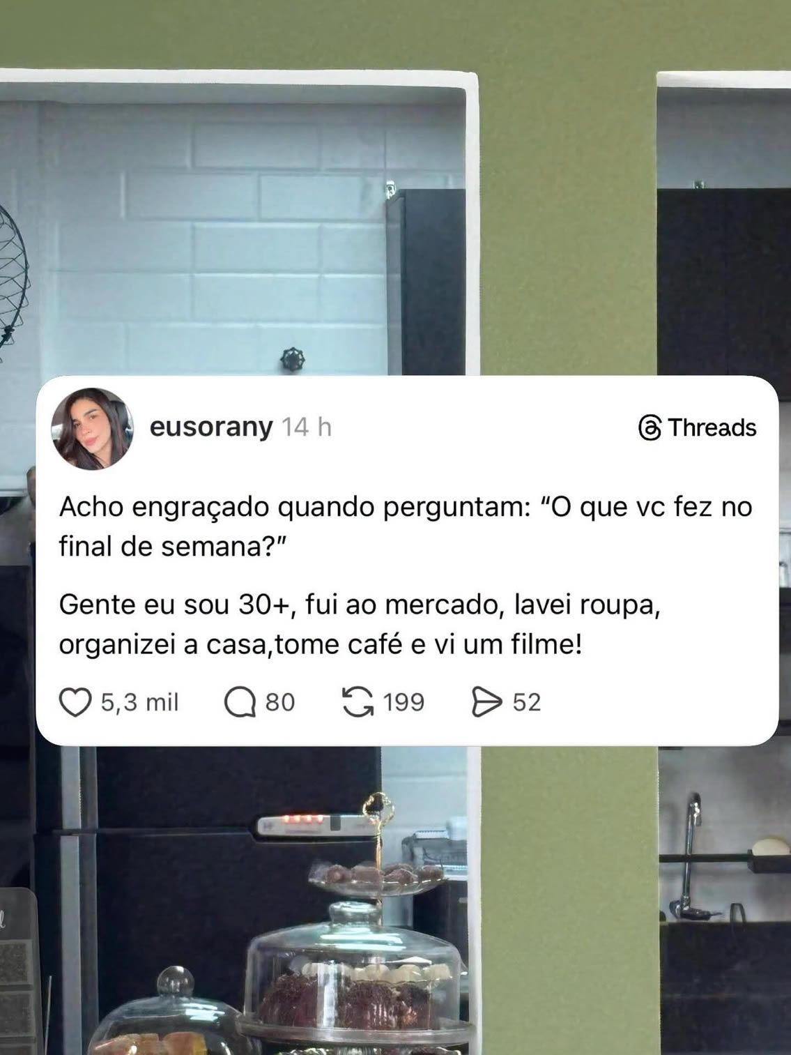 Depois dos 30, lavar roupa e ir ao mercado viraram programas de fim de semana