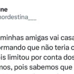 Ela não convidou os amigos para o casamento, mas mandou a lista de presentes
