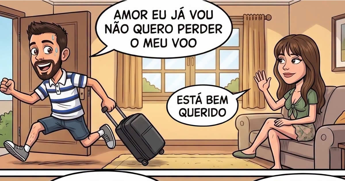 Ele sobreviveu ao acidente, mas ainda precisava explicar tudo para a esposa