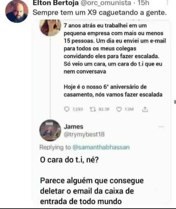 Um e-mail enviado no trabalho acabou virando uma história de amor sete anos depois